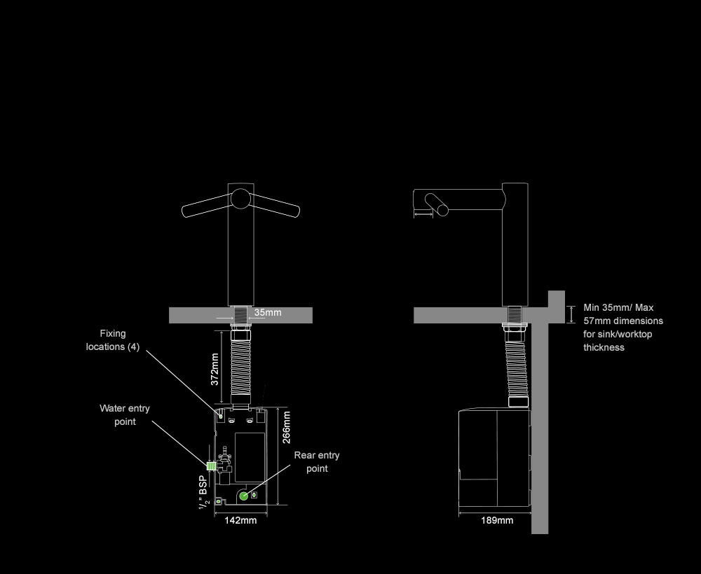Dyson Airblade Tap Long hand dryer internal specifications