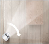 The only purifier that oscillates to sweep the room